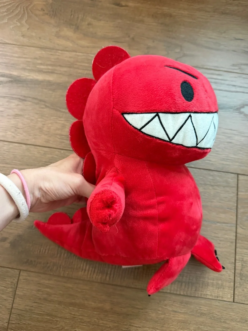 Kohls Cares Red Dinosaur vs Bedtime Big White Teeth Plush Stuffed By Bob Shea